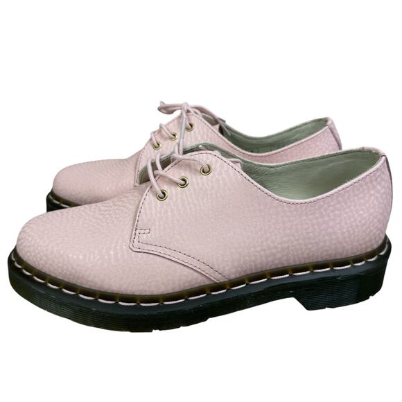 NWOT Dr Martens 1461 Virginia Leather Oxford Shoes Size 8 Salmon Pink Air Wair - Picture 2 of 15
